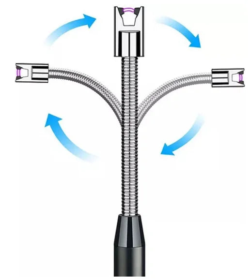 Acendedor de fogo elétrico recarregável USB - Isqueiro elétrico