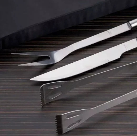 Kit de churrasco inox 9 peças