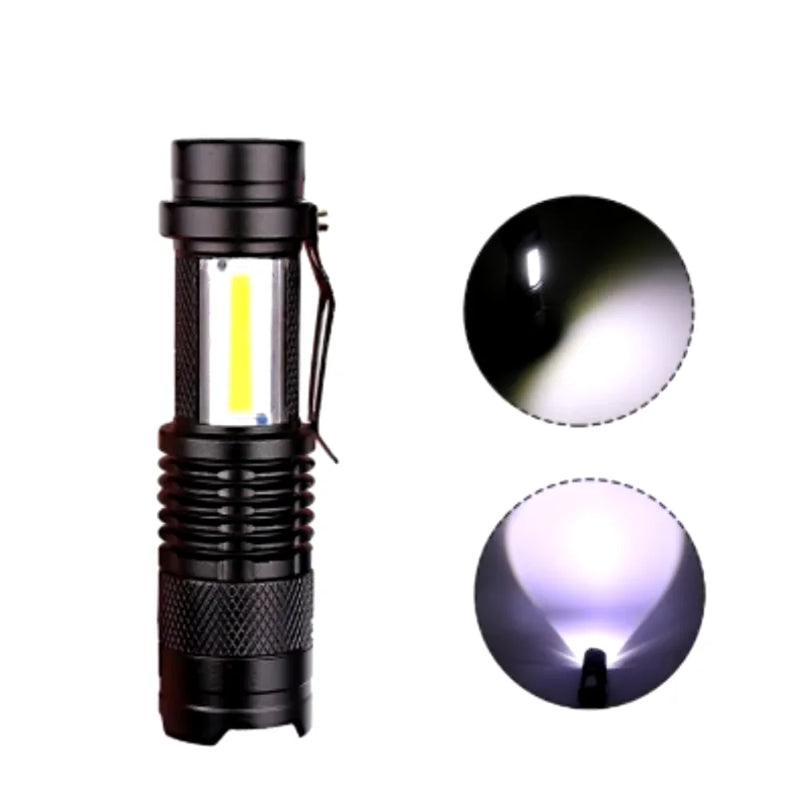 Mini Lanterna Tática - USB Recarregável