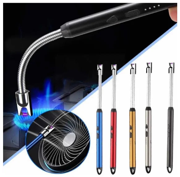 Acendedor de fogo elétrico recarregável USB - Isqueiro elétrico